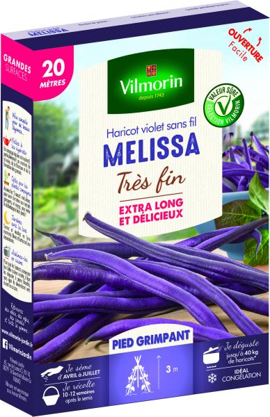 Kit de jardinage - Kit semis Haricot Grimpant Melissa 20m + Filet à ramer Jute - 2m x 5m - PACKAGING_RECTO